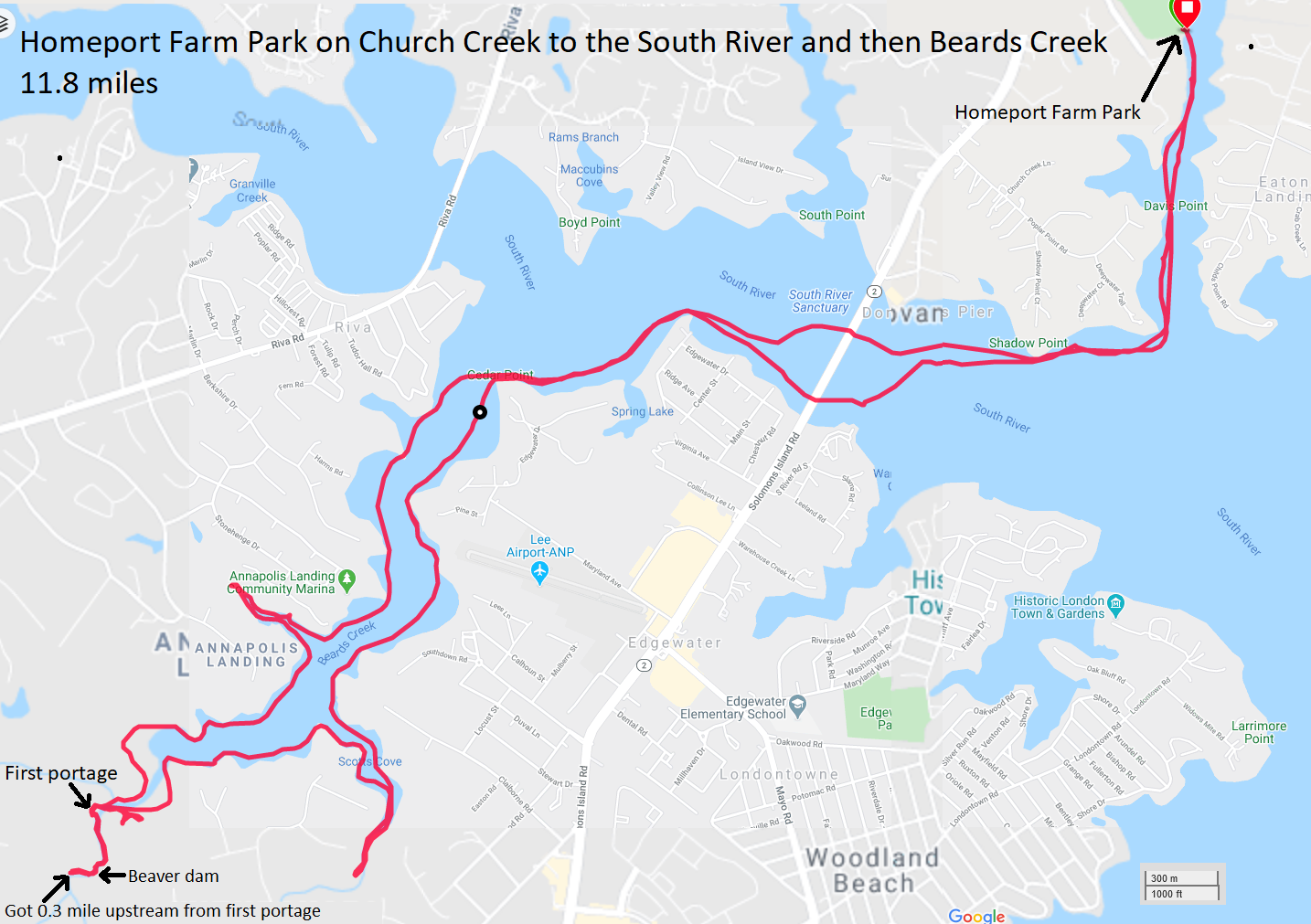 Map of my route