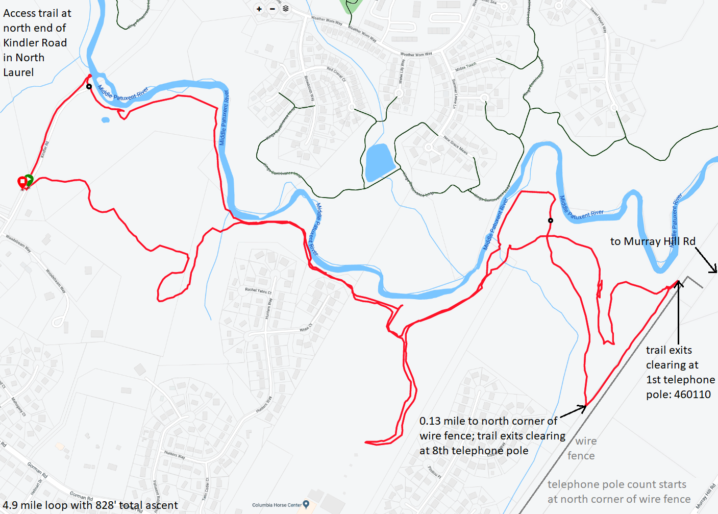 Map of our route