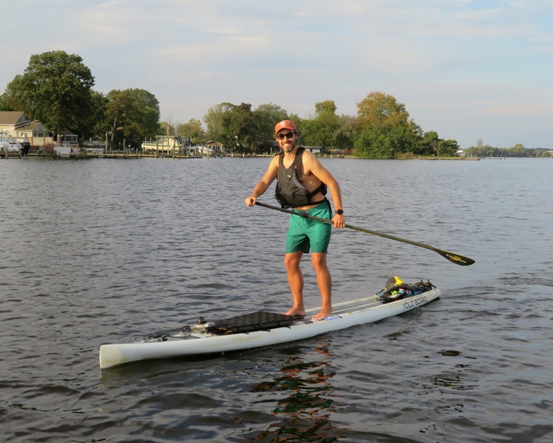 Ryan on my 14' Yolo Prowler SUP