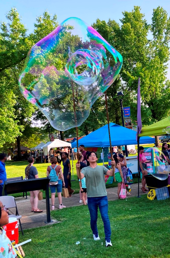 Bubbles within bubble