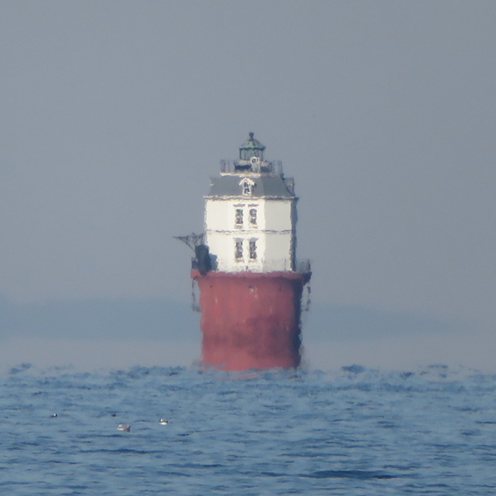 Blurry view of Baltimore Harbor Light