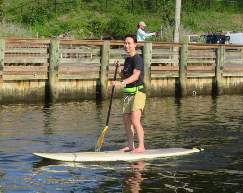 Howie on SUP