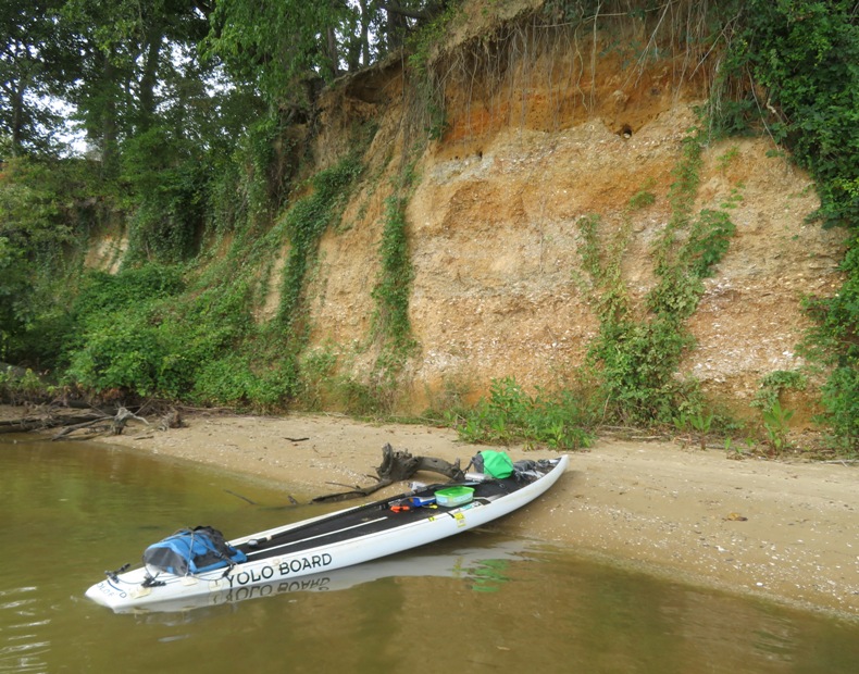 My SUP at Boston Cliff