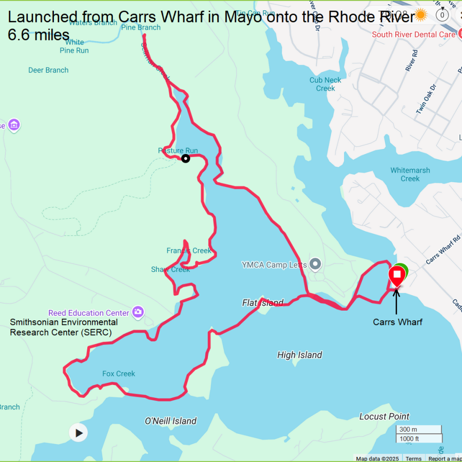Map of our route