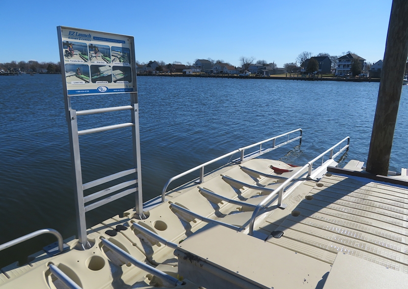 EZ Launch accessible transfer system for launching a kayak