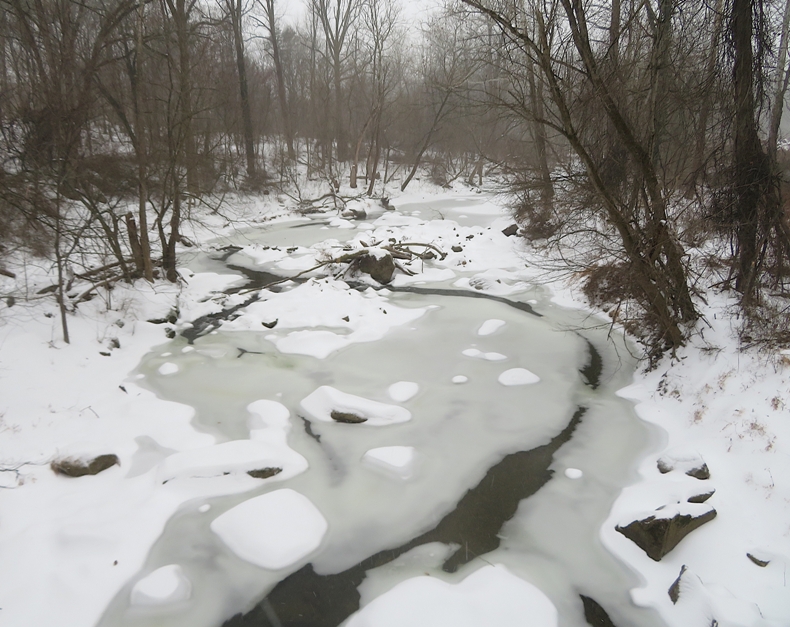 View of Little Patuxent River from the Guilford Pratt Truss Bridge