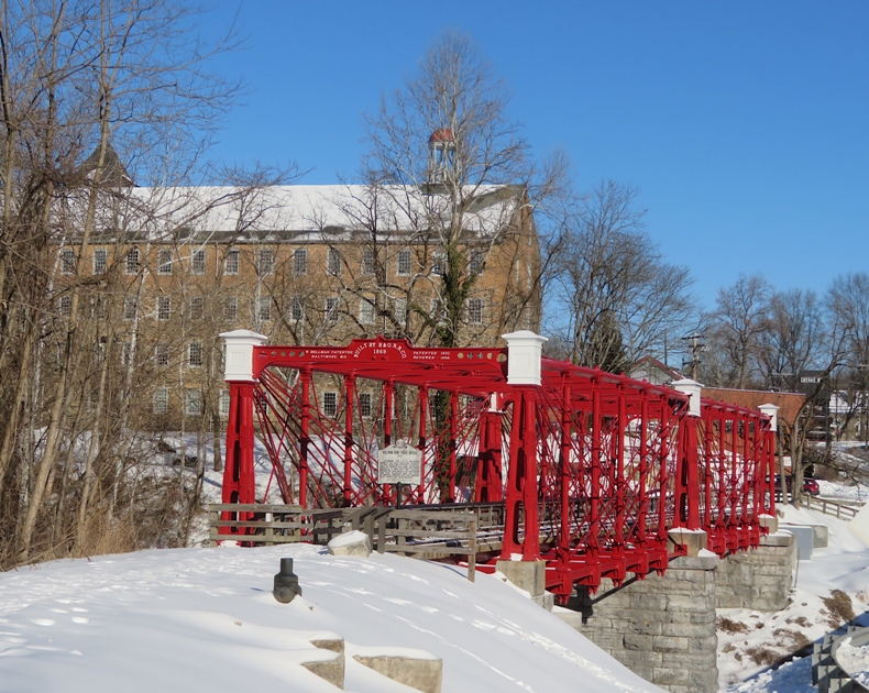 Bollman Truss Bridge with Savage Mill in the background