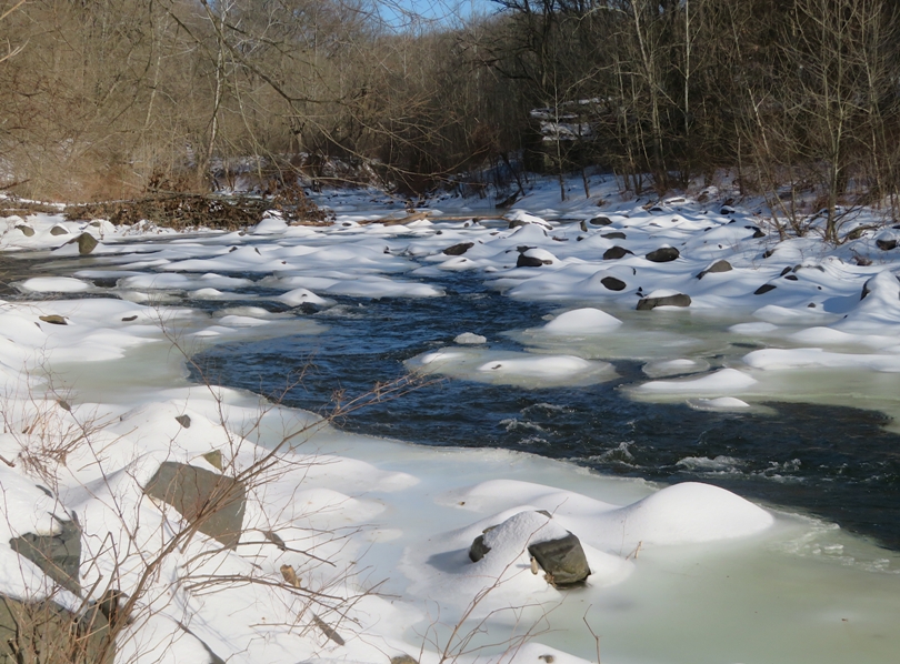 A wintry view of the Little Patuxent River