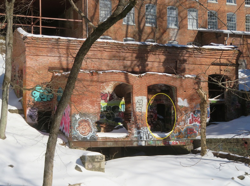 Brick ruins housing generator