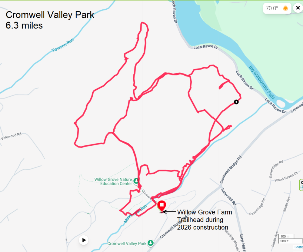 Map of our route