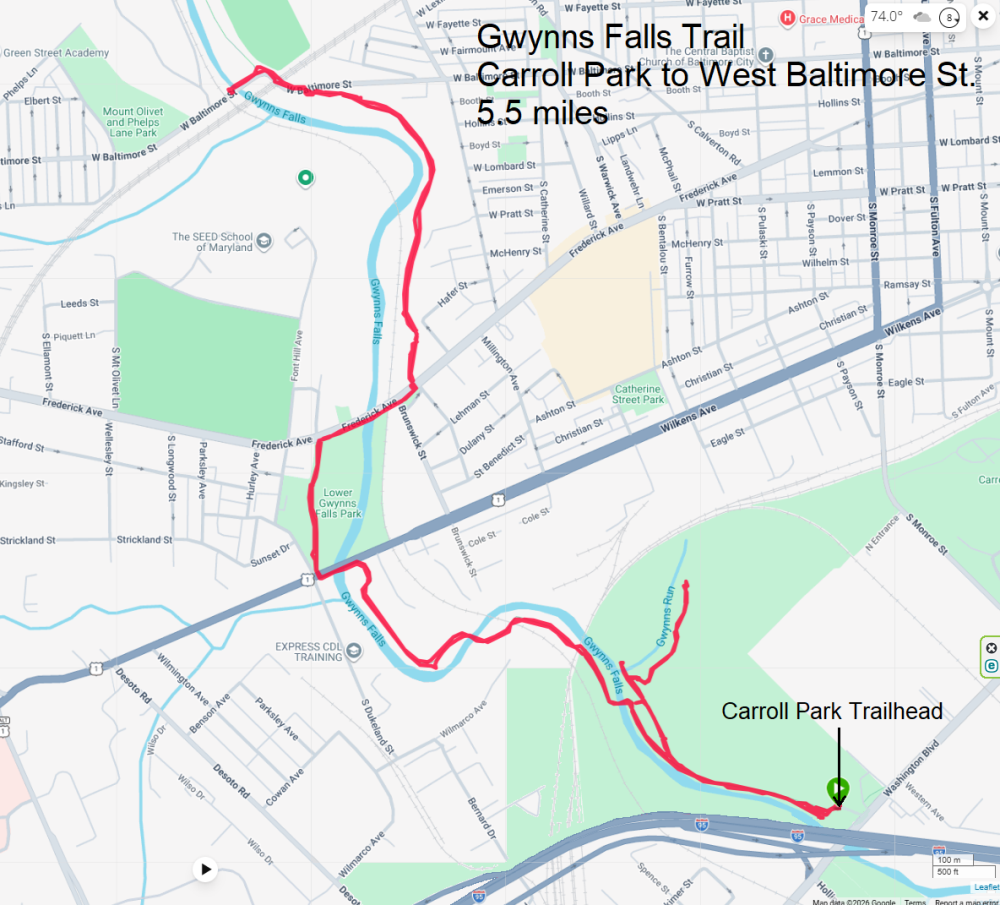 Map of our route