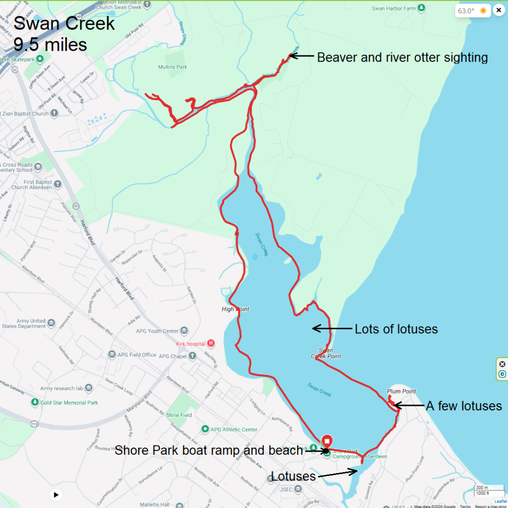 Map of our route